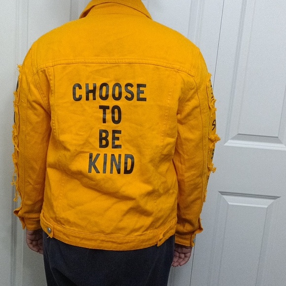 Yellow jean jacket - Picture 3 of 4